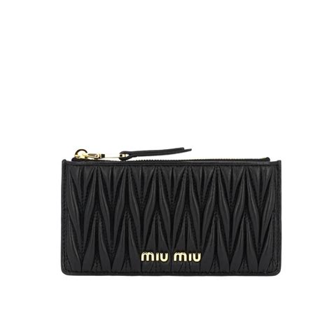 card holder miu miu|Miu Miu Logo Card Holder .